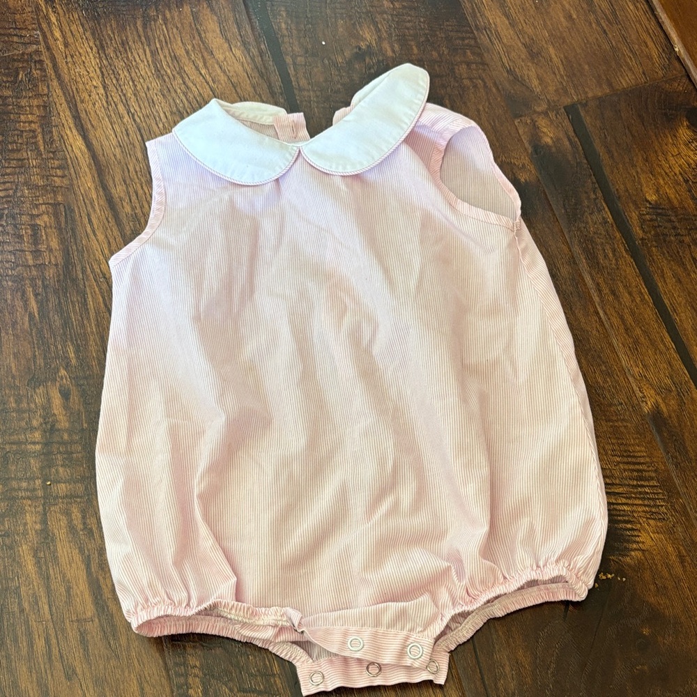 Pink Sleeveless Baby Romper